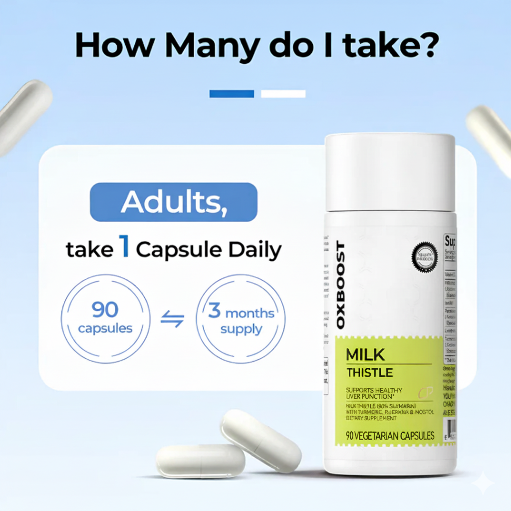 OxyBoost Milk Thistle Liver Detox & Colon Cleanse